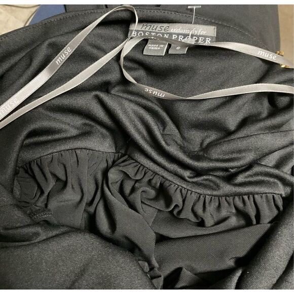 Muse Stunning NWOT Black Dress - Picture 10 of 12